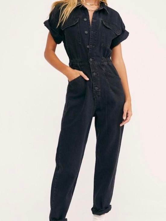 We The Free Pants - Free People We The Free Marla denim jumpsuit XS